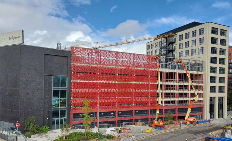 Flexbrick Ceramic Curtain System London Island Carpark Project