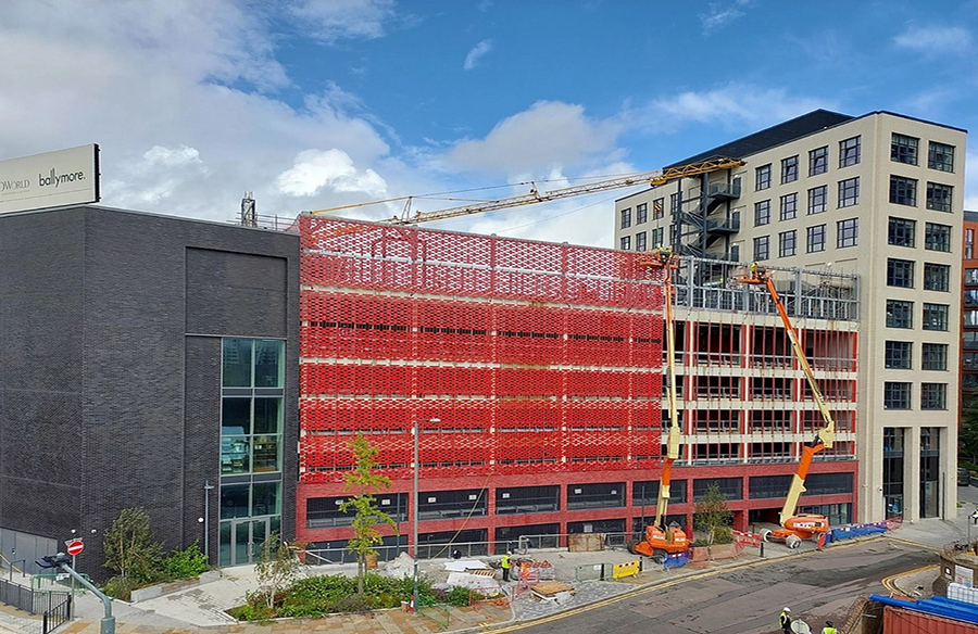 Flexbrick Ceramic Curtain System London Island Carpark Project