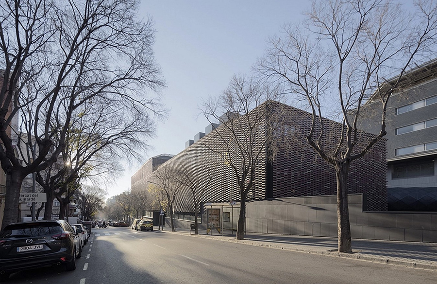 Flexbrick Ceramic Fabric Envelope: Hospital Sant Pau Project