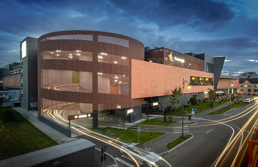 Flexbrick Ceramic Fabric Facade: Sibiu Festival Centrum Project