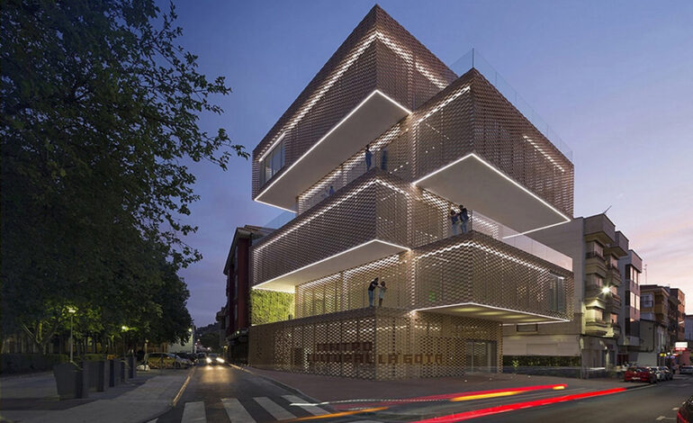 Ceramic Lattice Facade La Gota Museum Transformation with Flexbrick