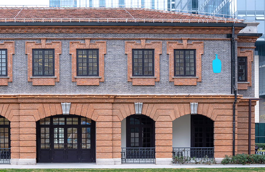 Blending History and Modernity Blue Bottle Coffee Shanghai Cafe